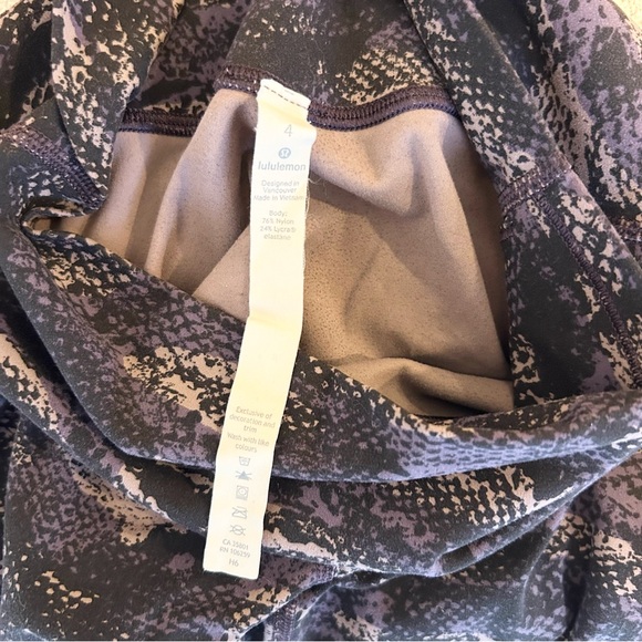Lululemon Align Pant II 25” Rip Wave Purple Thunder Black Size 4 - Picture 10 of 13